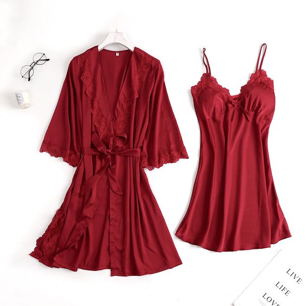 new style pajamas women's robes camisole half-sleeve shirt lace tracksuit piece spring pajamas women's
new style pajamas women's robes camisole half-sleeve shirt lace tracksuit piece spring pajamas women's
