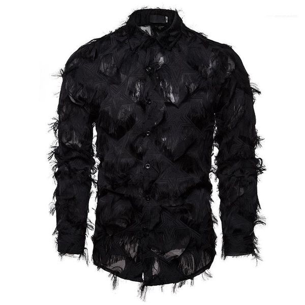 solid lapel neck male tshirts long sleeve single breasted boys night club spring mens leather casual shirts tassel, White;black
solid lapel neck male tshirts long sleeve single breasted boys night club spring mens leather casual shirts tassel, White;black