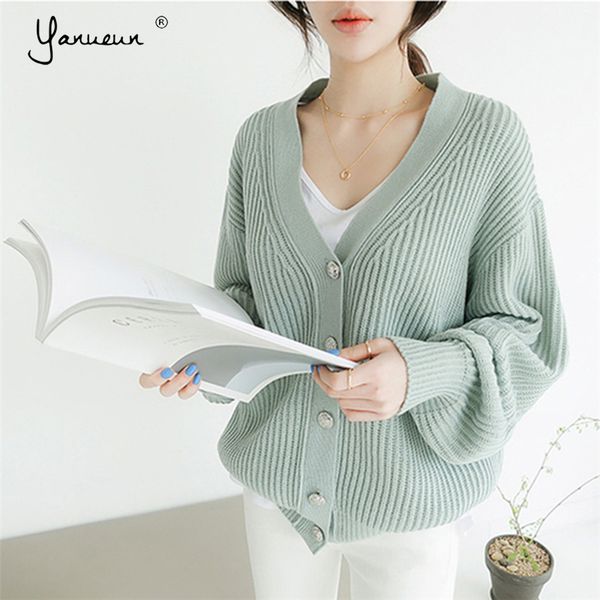 women's knits & tees yanueun women sweaters autumn winter spring cardigans knitted single breasted v-neck casual solid loose clothes, White
women's knits & tees yanueun women sweaters autumn winter spring cardigans knitted single breasted v-neck casual solid loose clothes, White