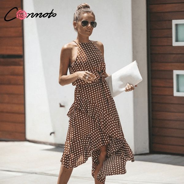 conmoto casual strap polka dot chiffon dress women 2019 summer sleeveless ruffle zipper dress holiday beach party vestido, Black;gray
conmoto casual strap polka dot chiffon dress women 2019 summer sleeveless ruffle zipper dress holiday beach party vestido, Black;gray