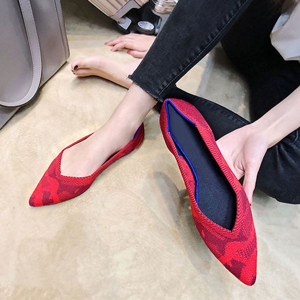 2020 pointed toe flats ladies flat shoes ballet breathable knit mocasines de mujer leopard bailarinas de mujer loafers autumn, Black
2020 pointed toe flats ladies flat shoes ballet breathable knit mocasines de mujer leopard bailarinas de mujer loafers autumn, Black