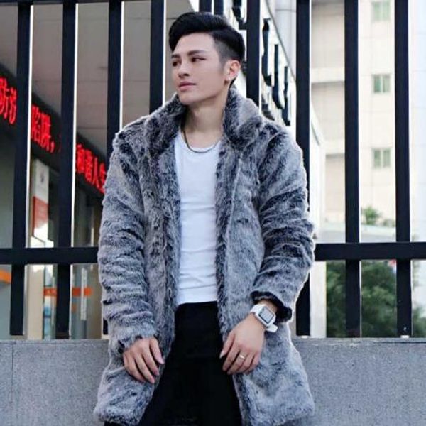 clobee men faux fur coats 2020 winter men's faux long overcoats plus size thicken warm zipper gray fur jackets m735, Black
clobee men faux fur coats 2020 winter men's faux long overcoats plus size thicken warm zipper gray fur jackets m735, Black