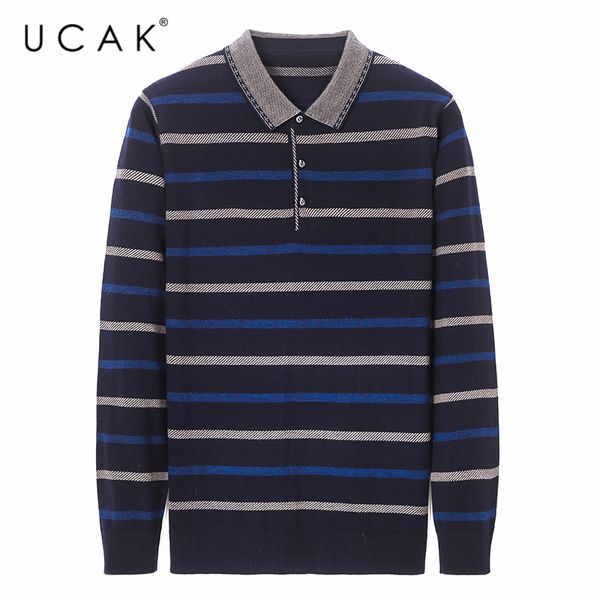 ucak brand men sweaters 2020 fashion casual striped sweaters man clothes streetwear turn-down collar pullover clothing u1059, White;black
ucak brand men sweaters 2020 fashion casual striped sweaters man clothes streetwear turn-down collar pullover clothing u1059, White;black