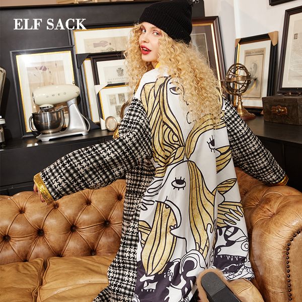 elf sack new winter woman wool blends winter coat casual jacket vintage wool blend jacket long windbreaker, Black
elf sack new winter woman wool blends winter coat casual jacket vintage wool blend jacket long windbreaker, Black