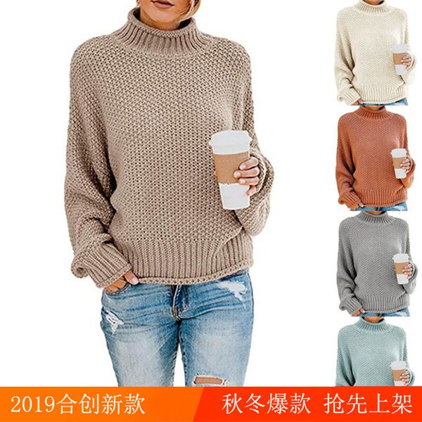 sweaters women's wear fall and winter 2019new loose high-collar pullovers cross-border large-size sweaters in europe and america, White;black
sweaters women's wear fall and winter 2019new loose high-collar pullovers cross-border large-size sweaters in europe and america, White;black