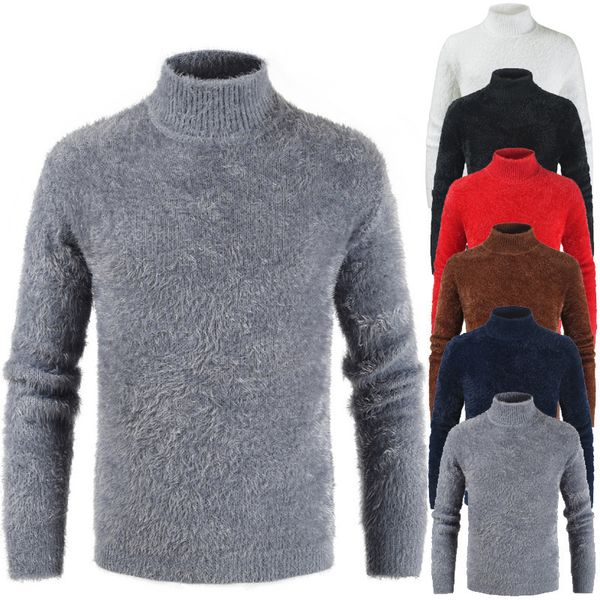 mens turtleneck sweater thick warm warm solid long sleeve plush sweater men slim pullover sweater 2019, White;black
mens turtleneck sweater thick warm warm solid long sleeve plush sweater men slim pullover sweater 2019, White;black