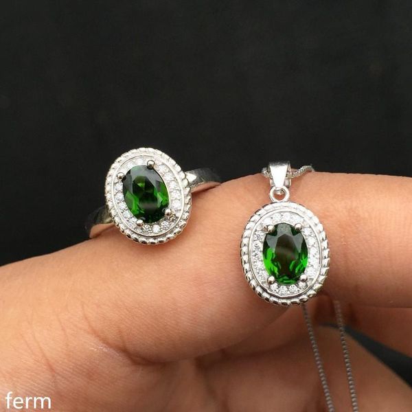 kjjeaxcmy boutique jewels 925 pure silver inlaid with natural diopside stone pendant ring 2 sets flowers flow curve new style, Black
kjjeaxcmy boutique jewels 925 pure silver inlaid with natural diopside stone pendant ring 2 sets flowers flow curve new style, Black