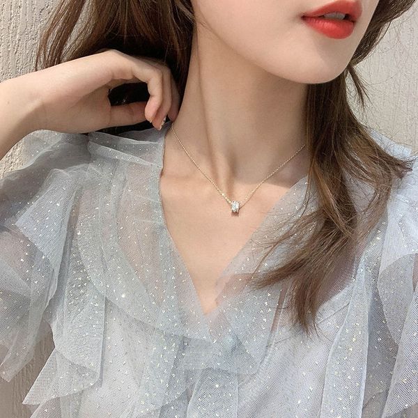 exquisite diamond-set small waist french high-grade necklace female tide net red necklace temperament female simple and versatile clavicle c, Silver
exquisite diamond-set small waist french high-grade necklace female tide net red necklace temperament female simple and versatile clavicle c, Silver