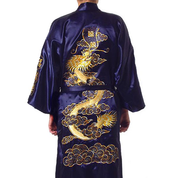 plus size chinese men embroidery dragon robes traditional male sleepwear nightwear kimono with bandage wholesale 010627, Black;brown
plus size chinese men embroidery dragon robes traditional male sleepwear nightwear kimono with bandage wholesale 010627, Black;brown