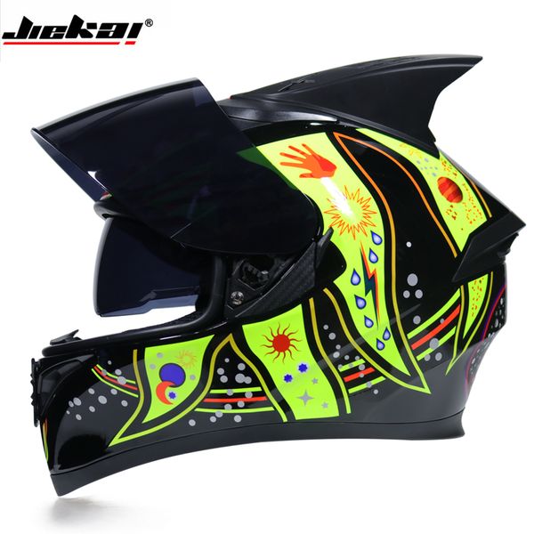 jiekai motocrycle helmets зима лето анфас гонки мотокросс защита теплый мото двойной объектив мотоциклетный шлем
jiekai motocrycle helmets зима лето анфас гонки мотокросс защита теплый мото двойной объектив мотоциклетный шлем