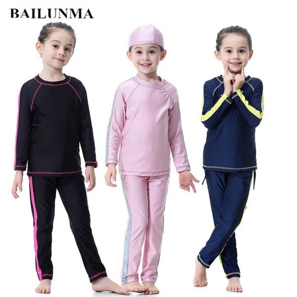 swim wear 3pcs kid muslim swimsuit girl's conservative cover islamic long sleeve swimwear patchwork swimming suit with cap b2009
swim wear 3pcs kid muslim swimsuit girl's conservative cover islamic long sleeve swimwear patchwork swimming suit with cap b2009