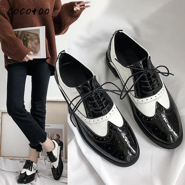 british style single shoes female autumn 2020 spring shoes brock black lace-up college wind lace-up student
british style single shoes female autumn 2020 spring shoes brock black lace-up college wind lace-up student