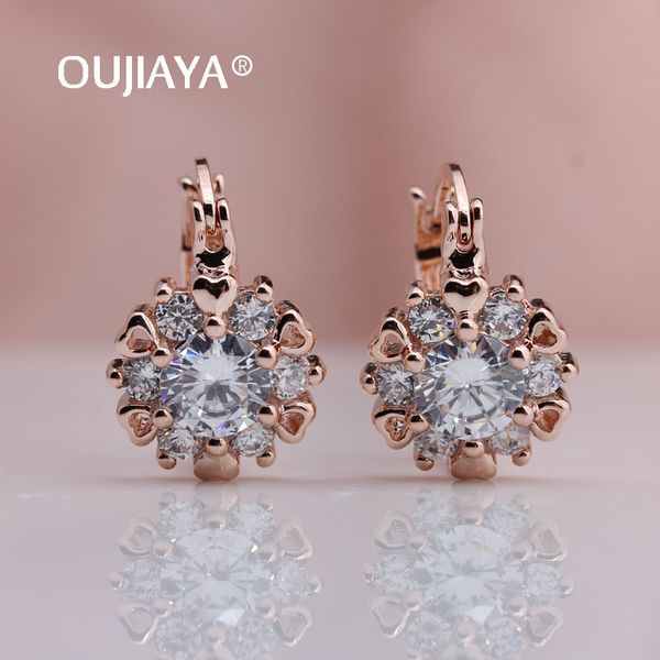 oujiaya round white natural zircon drop earrings wedding love flower 585 rose gold dangle earrings birthday gift jewelry a230, Silver
oujiaya round white natural zircon drop earrings wedding love flower 585 rose gold dangle earrings birthday gift jewelry a230, Silver