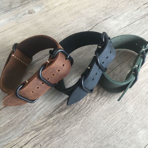personality 18 20 22 24 26mm genuine leather watchband for nato zulu cowhide leather men and women brown green watch strap+ tool, Black;brown
personality 18 20 22 24 26mm genuine leather watchband for nato zulu cowhide leather men and women brown green watch strap+ tool, Black;brown