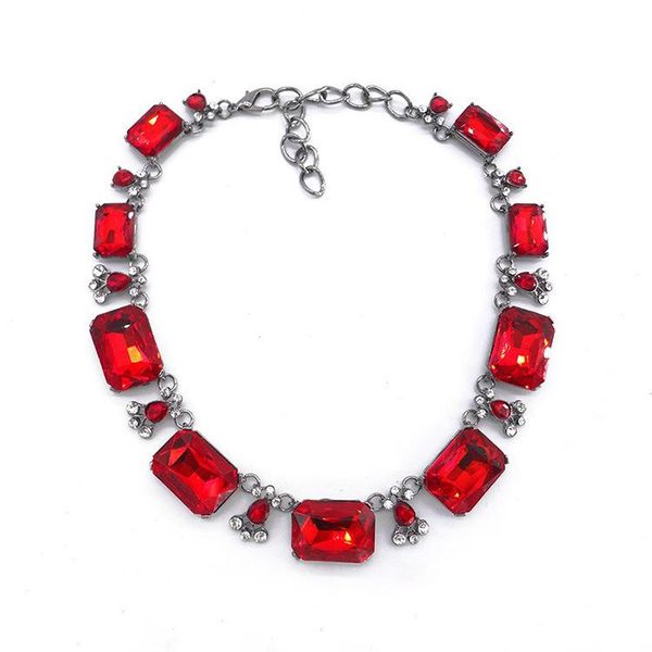 factory outlet european and american big fashion red gem exaggerated necklace jewelry gift accessories female clavicle chain, Golden;silver
factory outlet european and american big fashion red gem exaggerated necklace jewelry gift accessories female clavicle chain, Golden;silver
