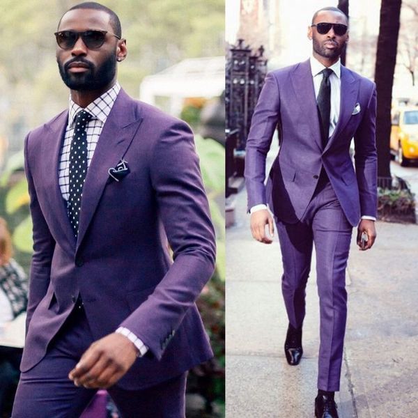 handsome purple groom tuxedos groomsmen peaked lapel man suit wedding men's two buttons blazer suits custom made (jacket+pants), Black;gray
handsome purple groom tuxedos groomsmen peaked lapel man suit wedding men's two buttons blazer suits custom made (jacket+pants), Black;gray