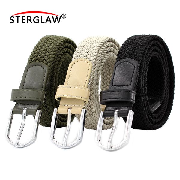 110cm 6 color elastic stretch waist belt canvas stretch braided elastic woven leather belt metal men /wome f128, Black;brown
110cm 6 color elastic stretch waist belt canvas stretch braided elastic woven leather belt metal men /wome f128, Black;brown