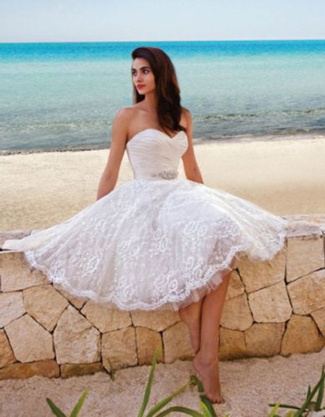 boho summer beach beaded sash strapless us2-26w++ short lace bridal dresses 2019 plus size a line knee length princess wedding gowns modern, White
boho summer beach beaded sash strapless us2-26w++ short lace bridal dresses 2019 plus size a line knee length princess wedding gowns modern, White