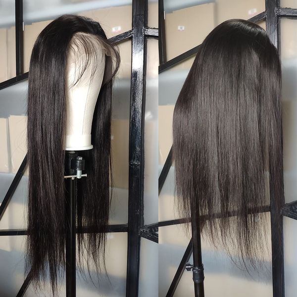 13x4 lace front human hair wigs 150% 180% density middle ratio pre plucked with baby hair brazilian straight remy lace front wig, Black
13x4 lace front human hair wigs 150% 180% density middle ratio pre plucked with baby hair brazilian straight remy lace front wig, Black