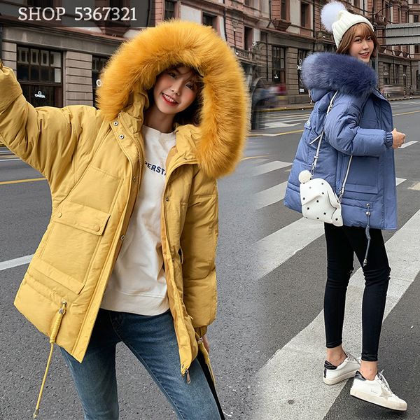 cotton-padded clothes woman 2019 down cotton woman self-cultivation pulling rope keep warm student loose coat, Black
cotton-padded clothes woman 2019 down cotton woman self-cultivation pulling rope keep warm student loose coat, Black