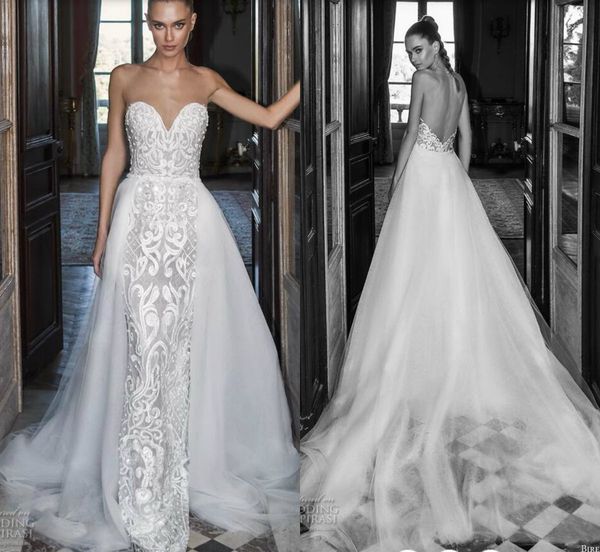 2019 julie vino mermaid wedding dresses detachable train lace appliqued country bridal gowns robe de mariée sweetheart beach wedding dress, White
2019 julie vino mermaid wedding dresses detachable train lace appliqued country bridal gowns robe de mariée sweetheart beach wedding dress, White