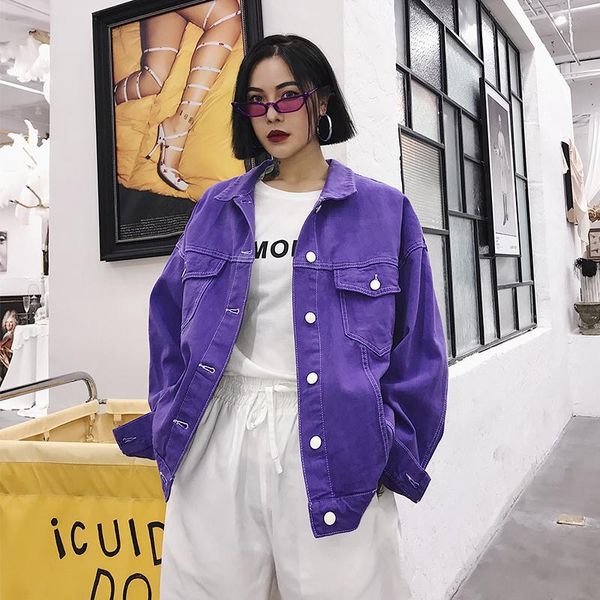 purple denim jacket autumn spring new casual jean jackets women long sleeve oversized single breasted jacket basic coats cc333, Black;brown
purple denim jacket autumn spring new casual jean jackets women long sleeve oversized single breasted jacket basic coats cc333, Black;brown