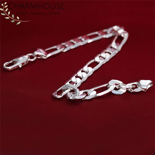 charmhouse bracelet for men sterling silver 8mm figaro chain bracelets & bangles wristband pulseira homme male jewelry gifts, Black
charmhouse bracelet for men sterling silver 8mm figaro chain bracelets & bangles wristband pulseira homme male jewelry gifts, Black