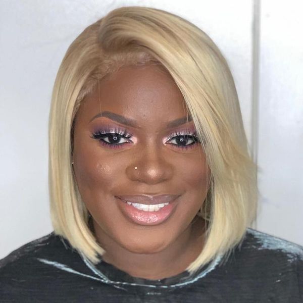 613 blonde lace front wig brazilian short honey blonde frontal human hair wigs for women hd transparent perruque full preplucked, Black;brown
613 blonde lace front wig brazilian short honey blonde frontal human hair wigs for women hd transparent perruque full preplucked, Black;brown