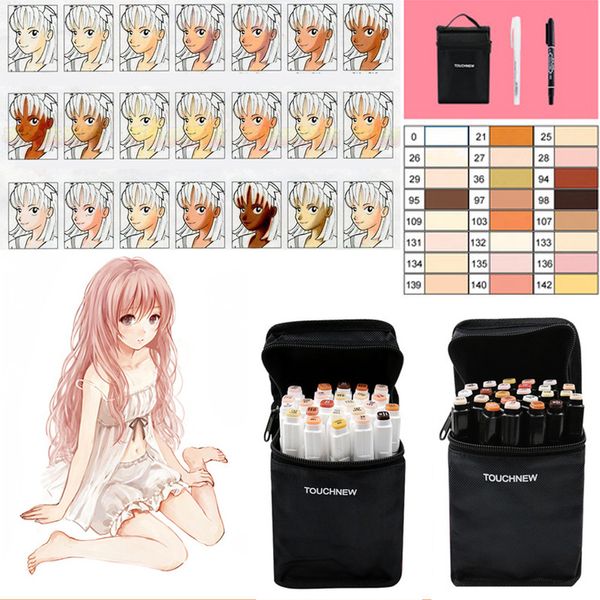 24 colors skin color art markers double headed alcohol oily based sketching brush pen for artist school art supplies stationery
24 colors skin color art markers double headed alcohol oily based sketching brush pen for artist school art supplies stationery