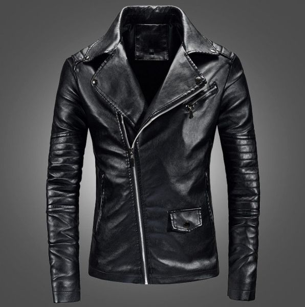 men casual leather clothes casual zipper pu leather jacket motorcycle jacket men slim fit mens jackets and coats, Black
men casual leather clothes casual zipper pu leather jacket motorcycle jacket men slim fit mens jackets and coats, Black
