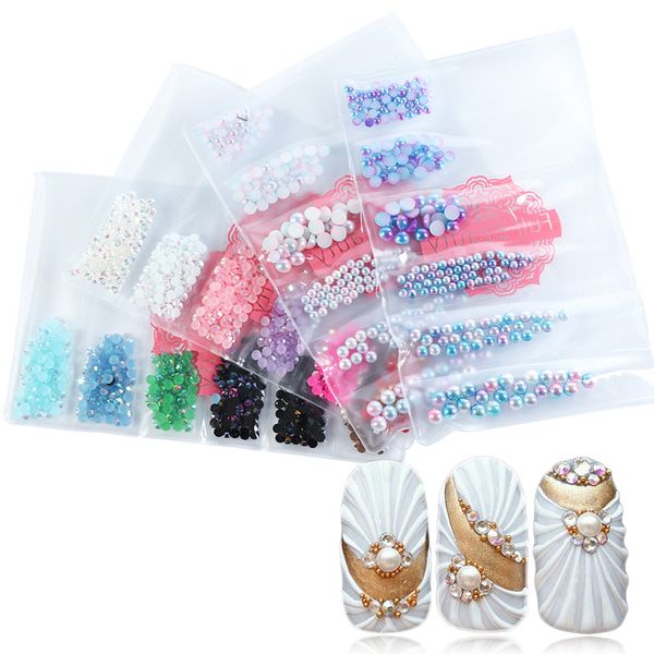 6 grids/pack 3d gradient mermaid pearls jelly rhinestone nail art decoration studs mixed flame clear ab diy shell manicure, Silver;gold
6 grids/pack 3d gradient mermaid pearls jelly rhinestone nail art decoration studs mixed flame clear ab diy shell manicure, Silver;gold