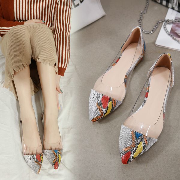 shoes woman clear pointed toe loafers patchwork shallow flats shoes fashion slip on ladies sanke prints zapatos mujer, Black
shoes woman clear pointed toe loafers patchwork shallow flats shoes fashion slip on ladies sanke prints zapatos mujer, Black