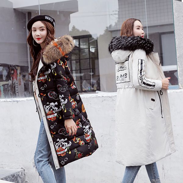 2019winter jacket women thicken warm cotton-padded down parkas coat faux fur collar winter coats female long coat, Black
2019winter jacket women thicken warm cotton-padded down parkas coat faux fur collar winter coats female long coat, Black