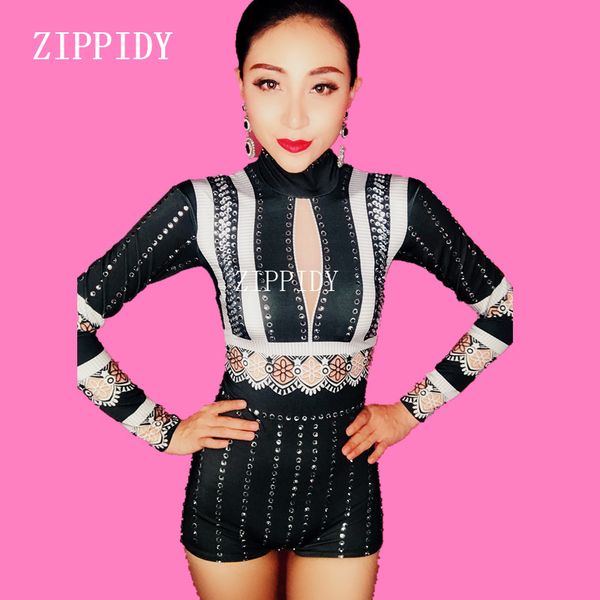 new arrive black white rhinestones bodysuit women celebrate one-piece stretch dance leotard stage performance costume
new arrive black white rhinestones bodysuit women celebrate one-piece stretch dance leotard stage performance costume