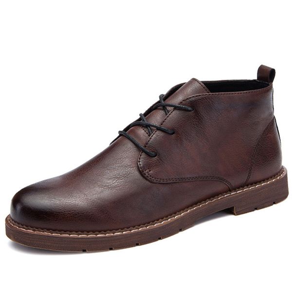 autumn men's casual boots fashion leisure business ankle boots breathable lace up martin boots man leather high shoes, Black
autumn men's casual boots fashion leisure business ankle boots breathable lace up martin boots man leather high shoes, Black