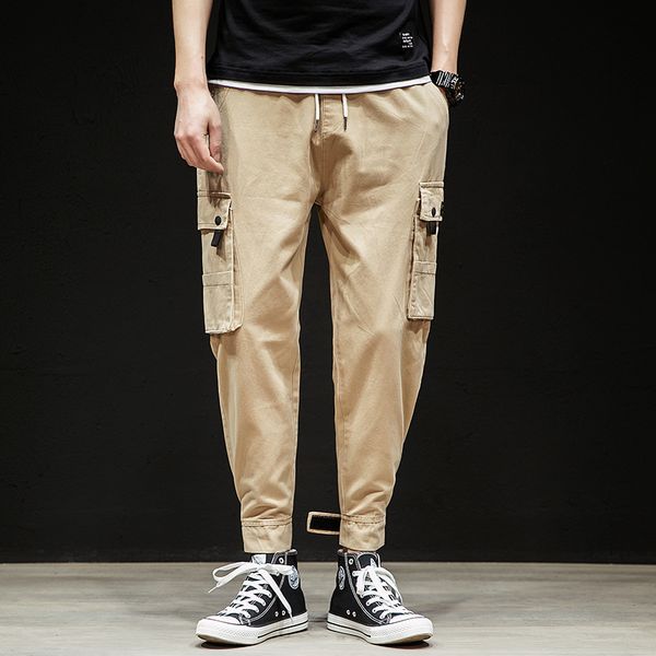 harajuku men's pants multi-pockets solid color cargo pants elastic waist black green khaki s-4xl trousers
harajuku men's pants multi-pockets solid color cargo pants elastic waist black green khaki s-4xl trousers