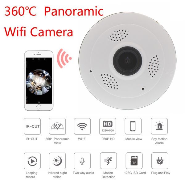 new 360-degree panoramic camera wifi surveillance camera hd night vision remote fish eye wireless network camera
new 360-degree panoramic camera wifi surveillance camera hd night vision remote fish eye wireless network camera