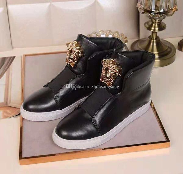fashion shoes europe station 2020 autumn and winter high state men's shoes personalized metal willow england white take casual leather, Black
fashion shoes europe station 2020 autumn and winter high state men's shoes personalized metal willow england white take casual leather, Black