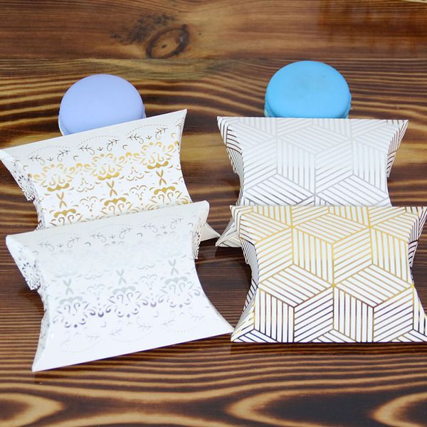 50pcs gold/silver bronzing pillow box mini gift packaging box cardboard jewelry packaging for event & party
50pcs gold/silver bronzing pillow box mini gift packaging box cardboard jewelry packaging for event & party