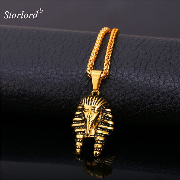 starlord egypt jewelry pharaoh pendant necklace for men/women vintage jewelry stainless steel/gold color chain necklace gp1898, Silver
starlord egypt jewelry pharaoh pendant necklace for men/women vintage jewelry stainless steel/gold color chain necklace gp1898, Silver