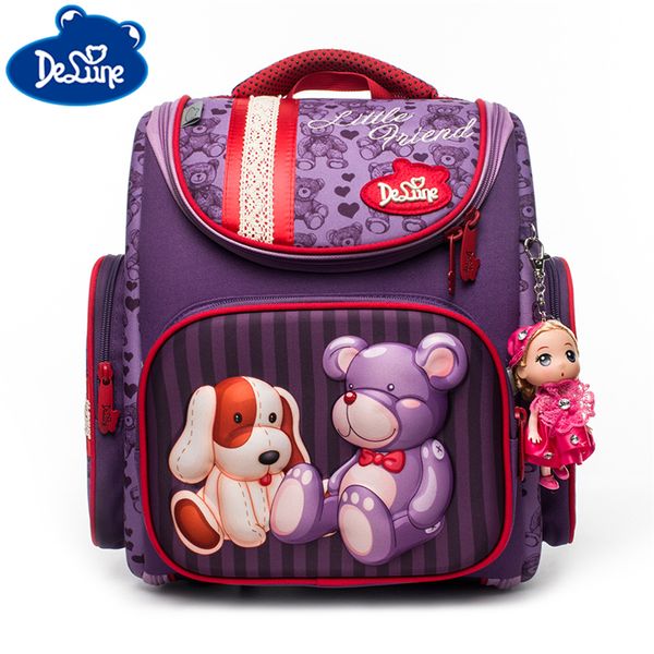 delune primary school bags for girls cartoon bear dog printing backpack children orthopedic mochila infantil 1-3 years
delune primary school bags for girls cartoon bear dog printing backpack children orthopedic mochila infantil 1-3 years