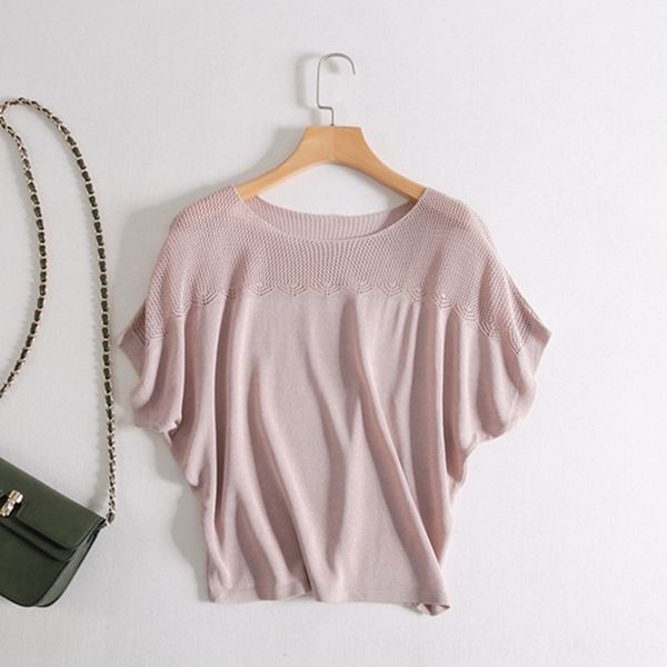 bat sleeve t-shirt women's short underpants t-shirt underpants sleeve 2019 base hollow knitted all-match simple ice silk loose top, White
bat sleeve t-shirt women's short underpants t-shirt underpants sleeve 2019 base hollow knitted all-match simple ice silk loose top, White