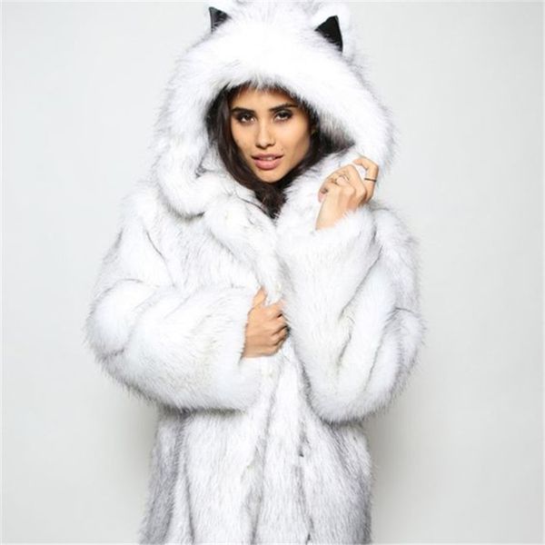 2019 winter black faux fur coat hooded casual elegant women korean style streetwear female plus clothes
2019 winter black faux fur coat hooded casual elegant women korean style streetwear female plus clothes