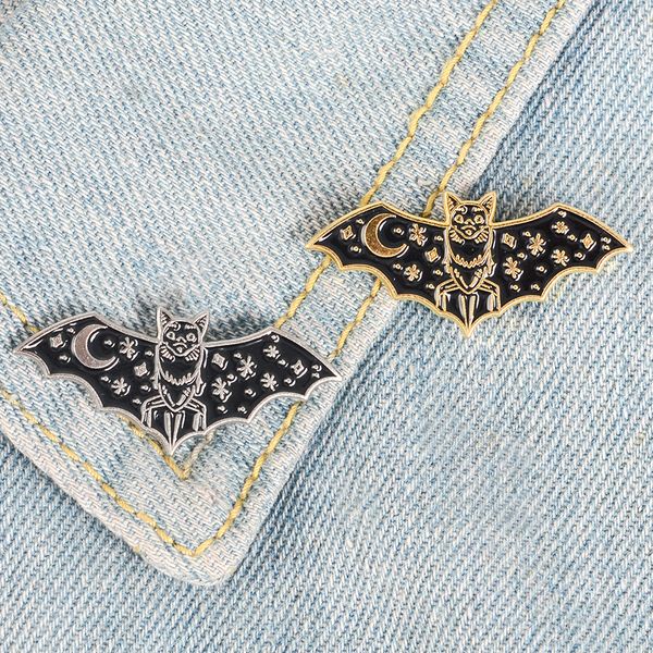 gothic black bats enamel pin dark starry moon star badge brooch bag clothes lapel pin cool punk animal jewelry gift for friends, Gray
gothic black bats enamel pin dark starry moon star badge brooch bag clothes lapel pin cool punk animal jewelry gift for friends, Gray