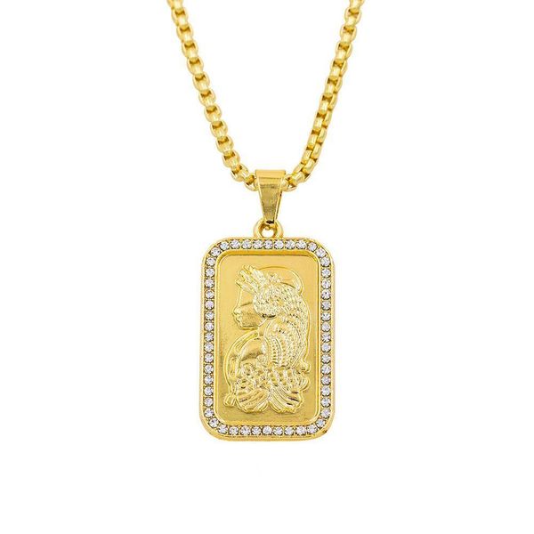 2020 designer necklace new hiphop hip-hop rectangular cross-border european and american portrait long men's diamond pendant necklace p, Black
2020 designer necklace new hiphop hip-hop rectangular cross-border european and american portrait long men's diamond pendant necklace p, Black