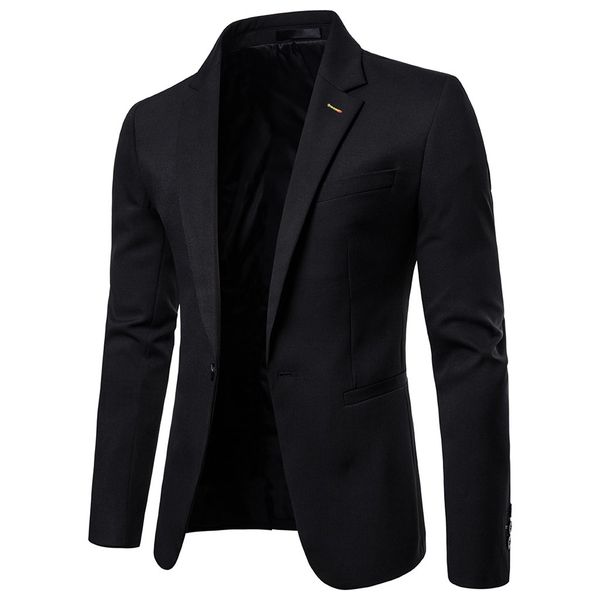 fashion high-quality autumn winter men's casual slim fit solid button suit blazer business work coat jacket outwear#lr3, White;black
fashion high-quality autumn winter men's casual slim fit solid button suit blazer business work coat jacket outwear#lr3, White;black