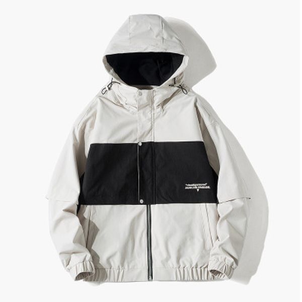 mens fashion street winter loose black jacket coats contrast color 2019 new cargo male autumn winter coats, Black;brown
mens fashion street winter loose black jacket coats contrast color 2019 new cargo male autumn winter coats, Black;brown