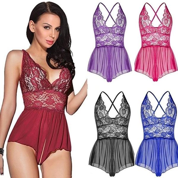2020 women fashion lingerie crotchless leotard teddy nightwear lace miniskirt plus size s-2xl, Black;white
2020 women fashion lingerie crotchless leotard teddy nightwear lace miniskirt plus size s-2xl, Black;white
