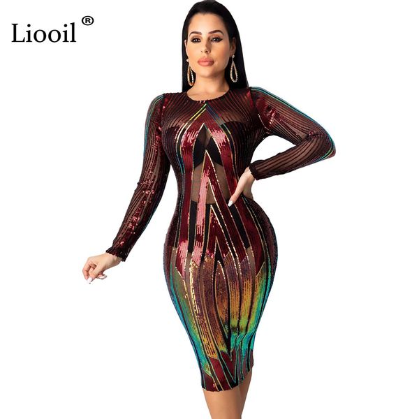 liooil sequin print mesh bodycon midi dress women 2020 long sleeve o neck see through night club party tight fitted dresses, Black;gray
liooil sequin print mesh bodycon midi dress women 2020 long sleeve o neck see through night club party tight fitted dresses, Black;gray