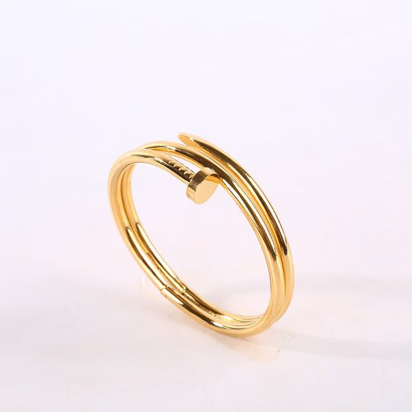 2020 double-ring nail fashion stainless titanium steel bracelet for men and women snap jewelry wholesale, Golden;silver
2020 double-ring nail fashion stainless titanium steel bracelet for men and women snap jewelry wholesale, Golden;silver